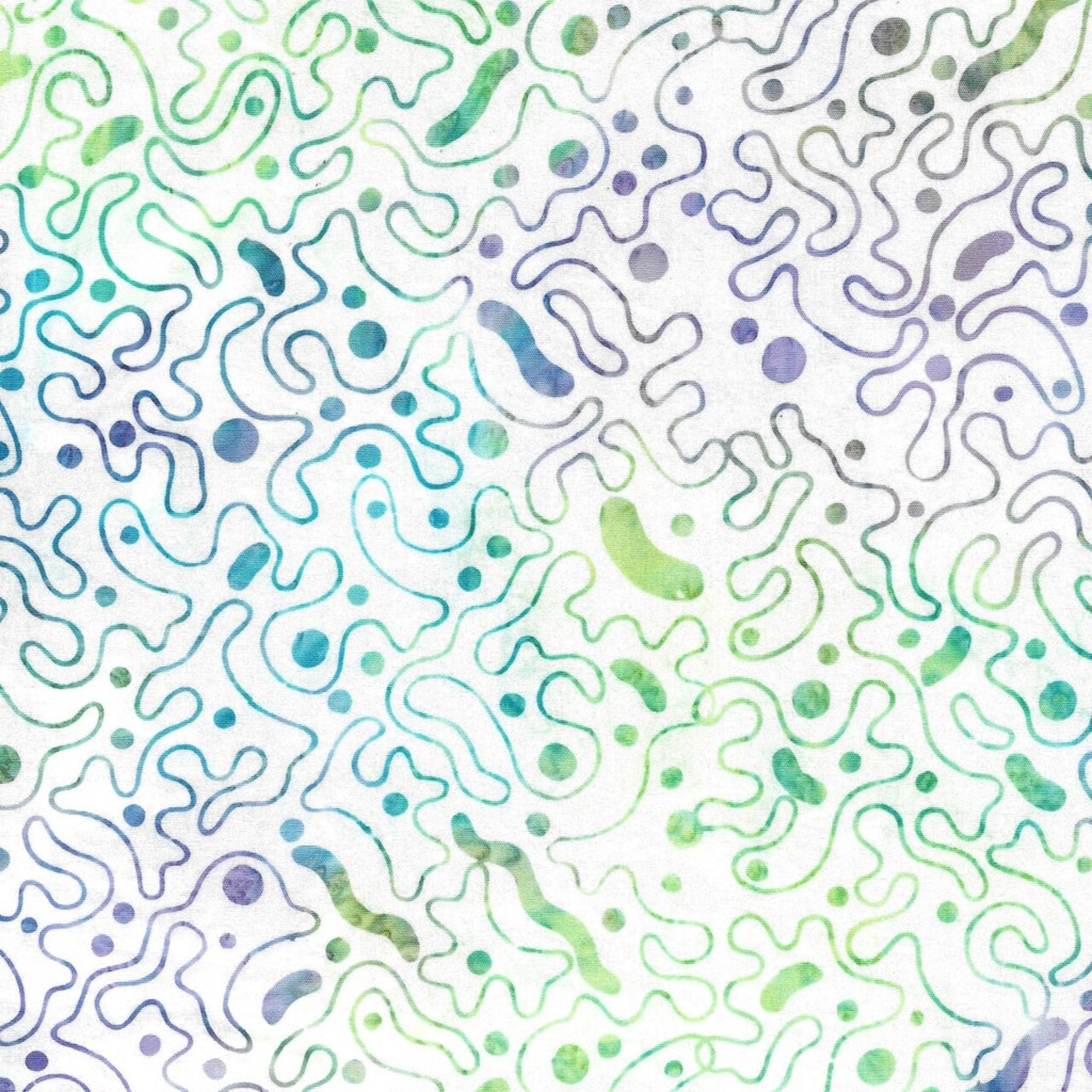 Fabric Lumin White Jabber Blob Jabberwocky Island Batiks by the Quarter Yard 822401700